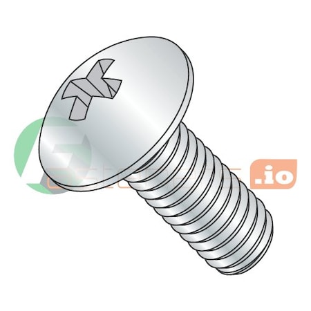 Newport Fasteners #10-24 x 1-1/4 in Phillips Truss Machine Screw, Zinc Plated Steel, 3000 PK 907190